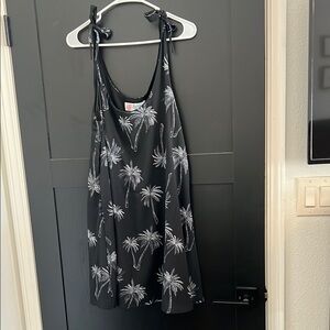 Black Palm Tree Tank Dress